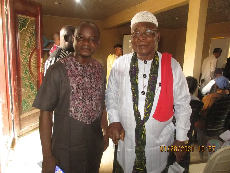 Rev Benjamin Gimba and Chief Oga